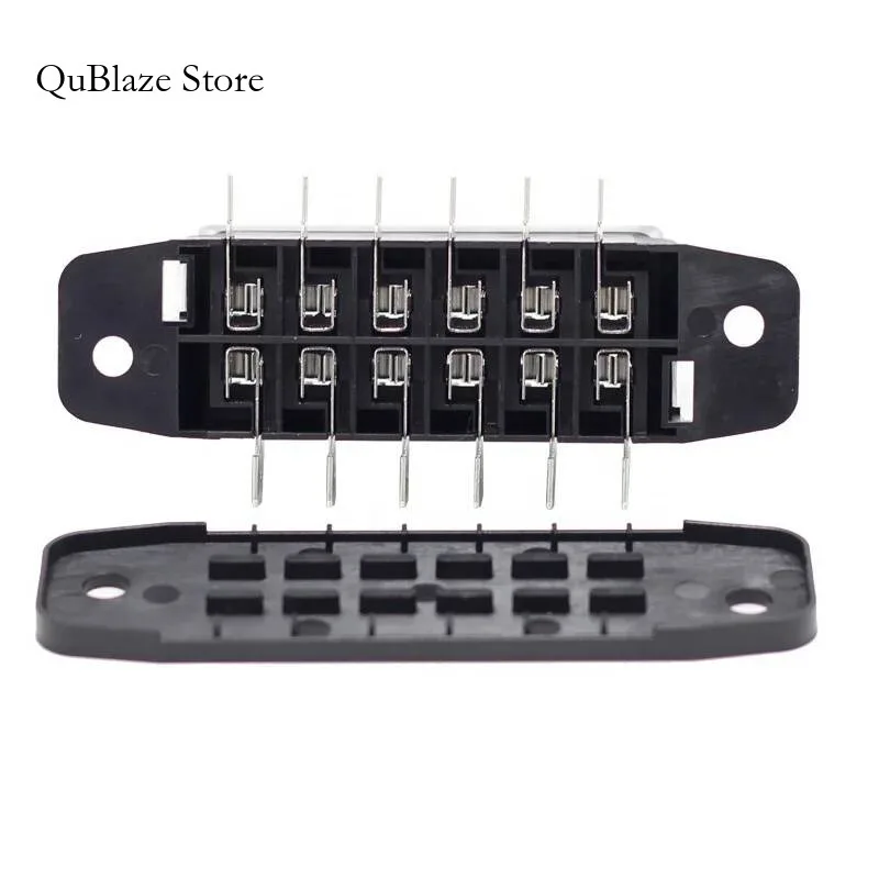 حفارة جرار بحري 6 طريقة 12 فولت القياسية الدائرة صندوق السيارة تيار مستمر الكهربائية مقاوم للماء RV السيارات شفرة فيوز كتلة مع غطاء