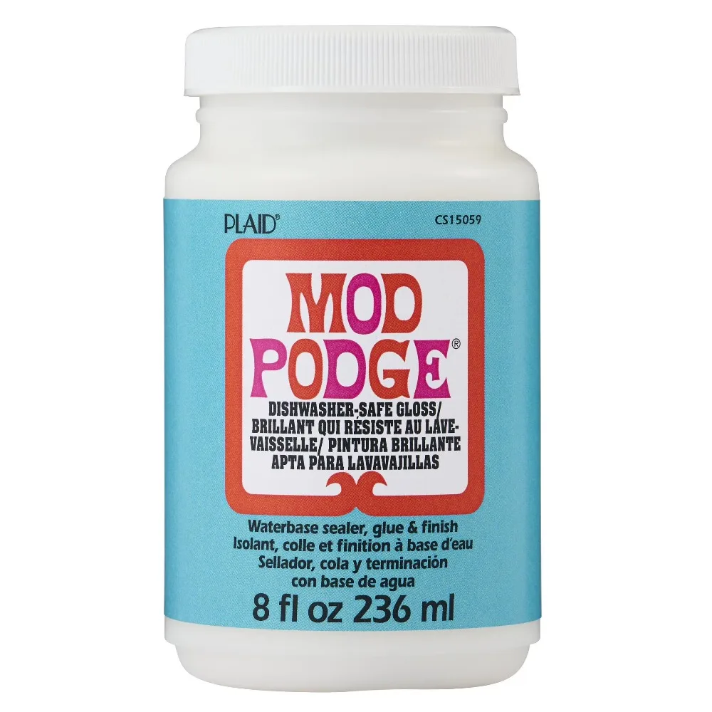 

Dishwasher Safe Clear Gloss Sealer Glue and Finish 8 fl oz Waterproof Protective Coating for Crafts Tiles Countertops Wood