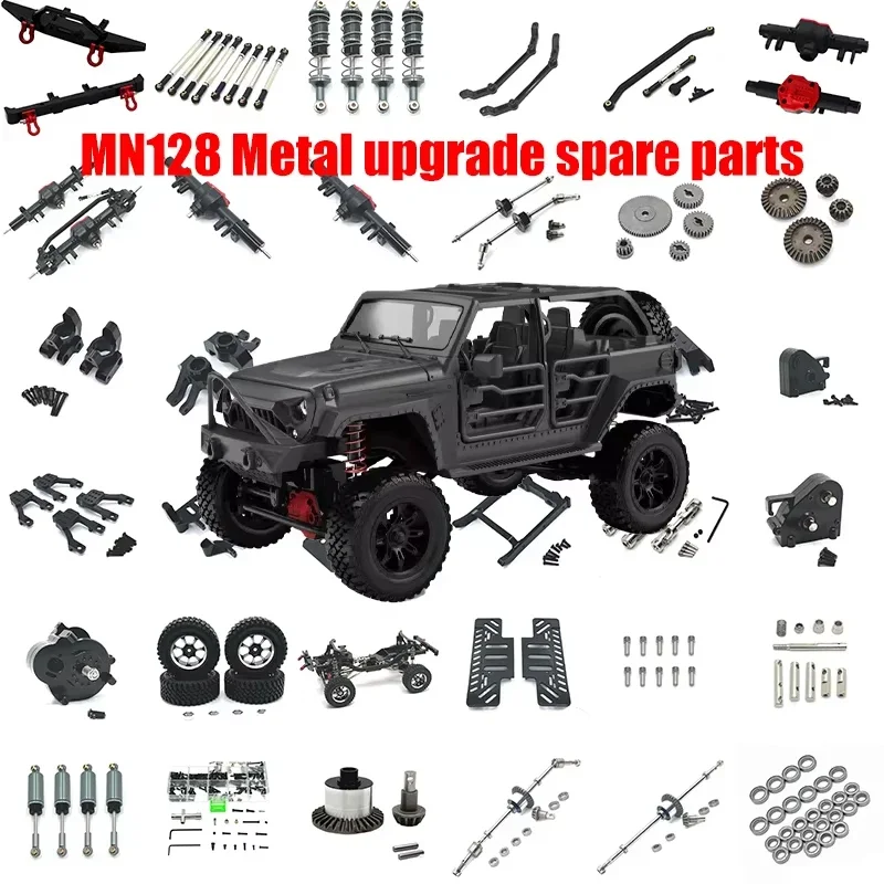 MN نموذج MN128 RC قطع غيار السيارات الإسكان عمود بصري برغي استقبال المحرك نوع R مزلاج توجيه والعتاد التفاضلي الأجزاء الأصلية