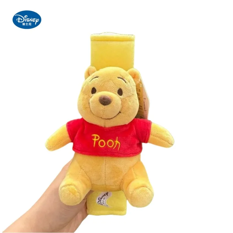 

Disney Winnie the Pooh Cartoon Animation Peripheral Plush Doll Car Seat Belt Shoulder Cover Three-dimensional Car Accessories