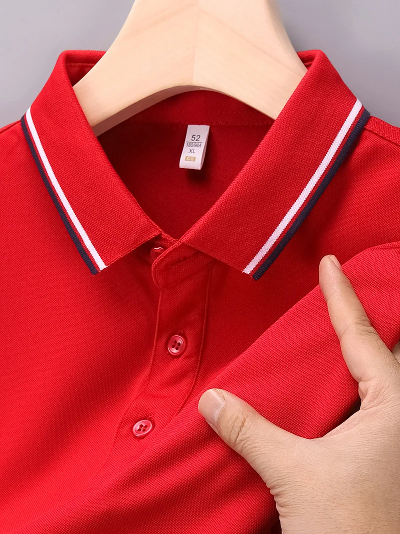 Men's new summer T-shirt Classic short sleeve summer fashion classic casual POLO shirt button-down collar casual Polo shirt