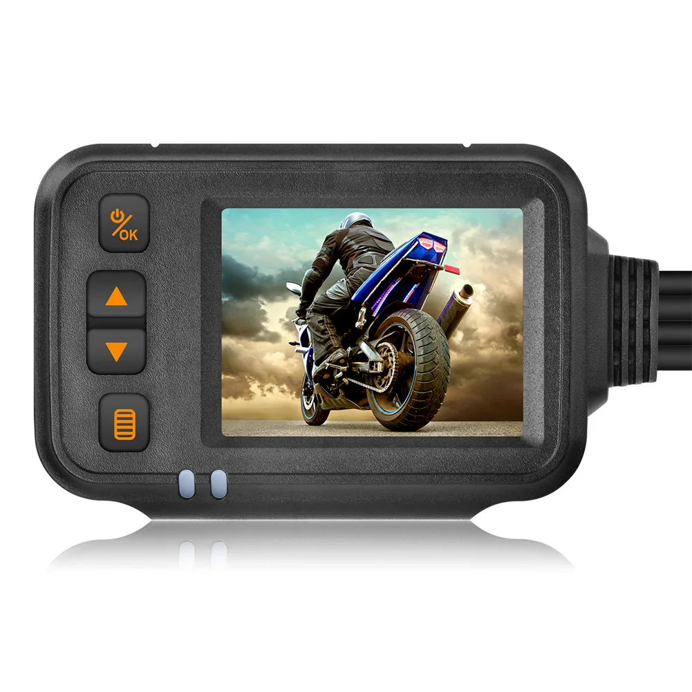 

New SE30 Motorcycle Dash Cam Front + Rear Camera 2 inch Display Motorbike DVR System with G Sensor Parking Monitor