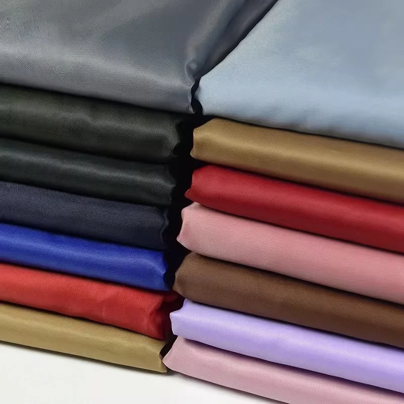 

Шелковая саржевая атласная гладкая ткань Shumei, ткань для шитья пальто, костюм, подкладка, ткань для подкладки багажа «сделай сам», ткань