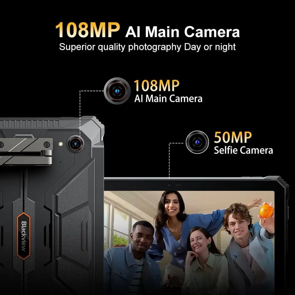 العرض العالمي الأول لجهاز Blackview Active 12 Pro اللوحي المتين مع بروجيكتور 11 بوصة، أندرويد 15، 16 جيجابايت، 1 تيرابايت، 30000 مللي أمبير، معالج Dimensity 7300 - 5