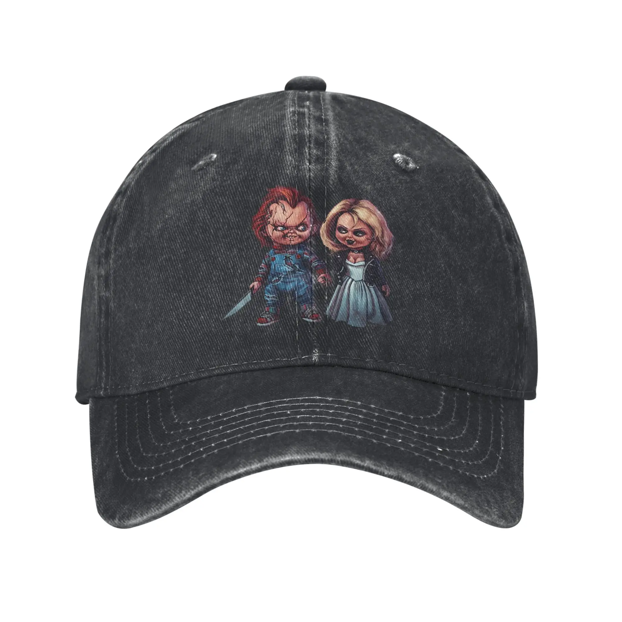 Custom Chucky Horror Film Baseball Cap Women Men Adjustable  Dad Hat Outdoor