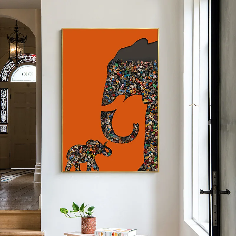 

Art Unique Block Luxury 3D Animals Modern Other Home Wall Hanging Decorative Murals