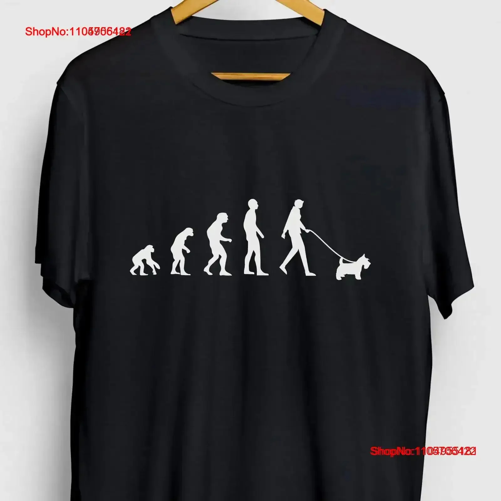 T-shirt Scottish Terrier Mama Evolution Youth, vêtements de créateur vintage lavés, streetwear, doux, polyvalent, mode homme vintage