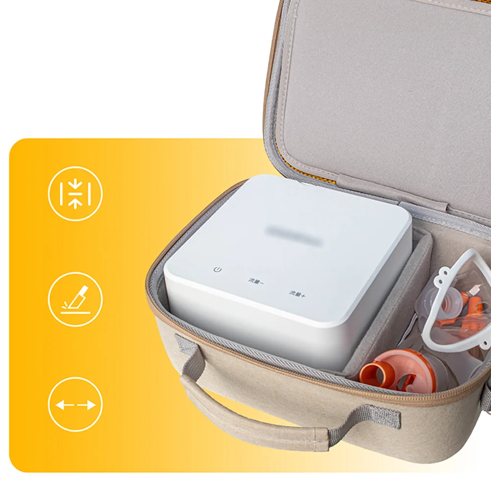 for Yuwell 405C 405E Compact Nebulizer Hard EVA Storage Case 405C 405E Small Nebulizer Protect Box Portable Travel Carrying Bag view 5