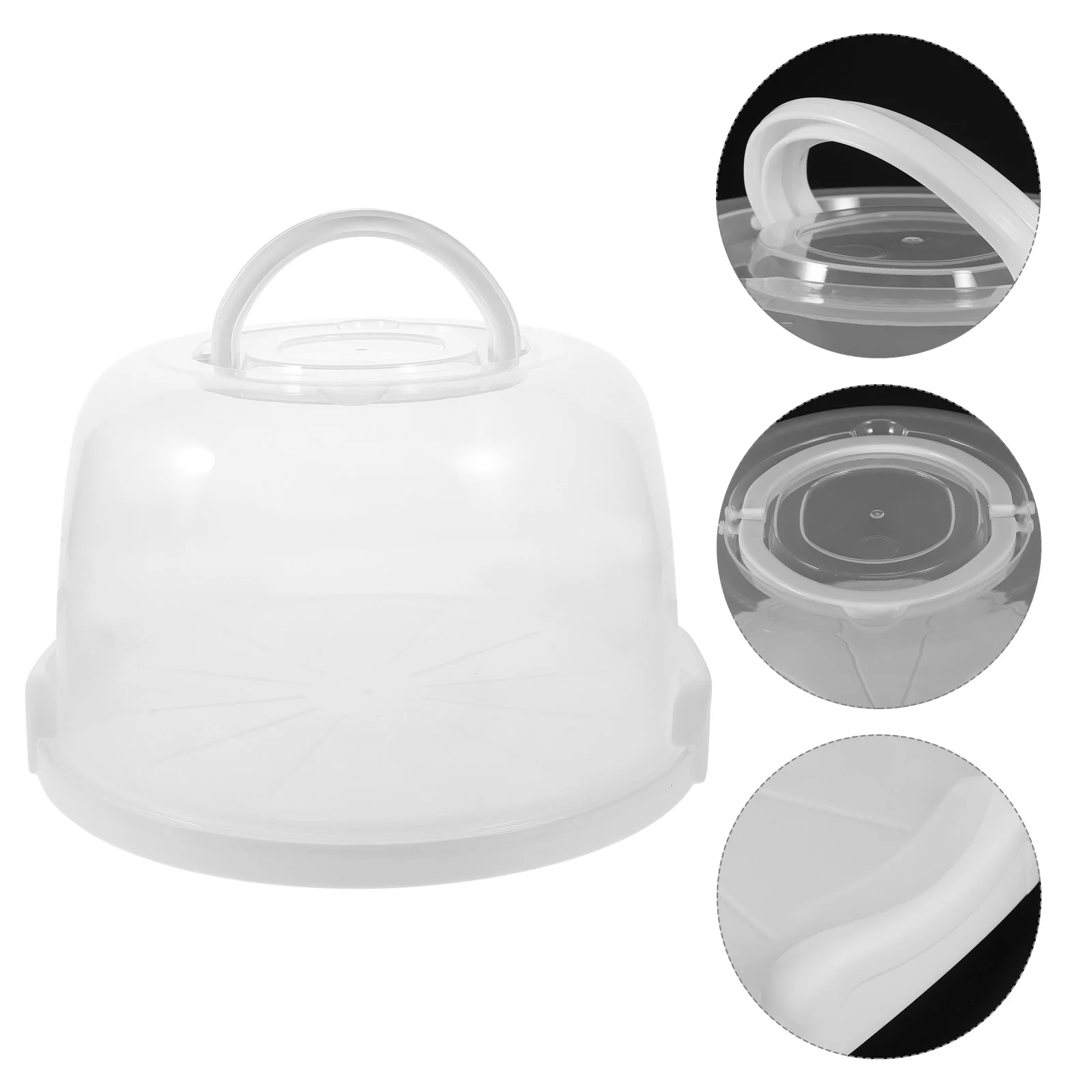 Portable Handheld Cake Case Dessert Container Multi-function Carrying Packing Holder Pp Clear Carrier Child