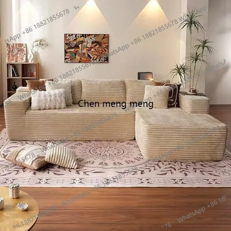 Modern Modular Sectional L-Shape Velvet Fabric Sponge Filled Split Back Sofa Set for Living Room Bedroom Comfortable AsUwish  A1