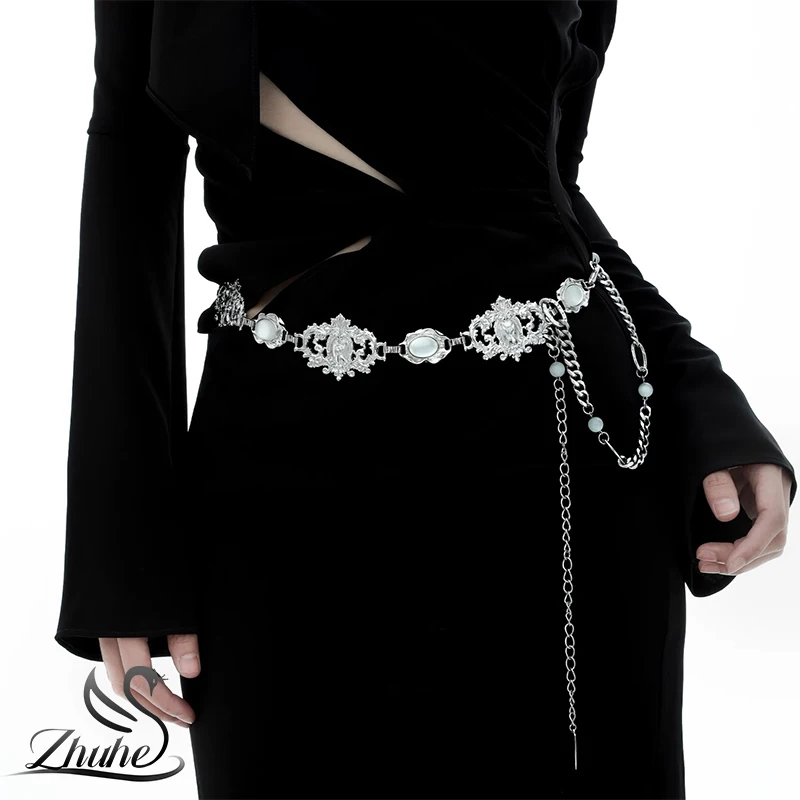 

ZHUHE Cat Fringe Waist Chain Is A Vintage Copper Alloy Jewelry Party Gift For Women