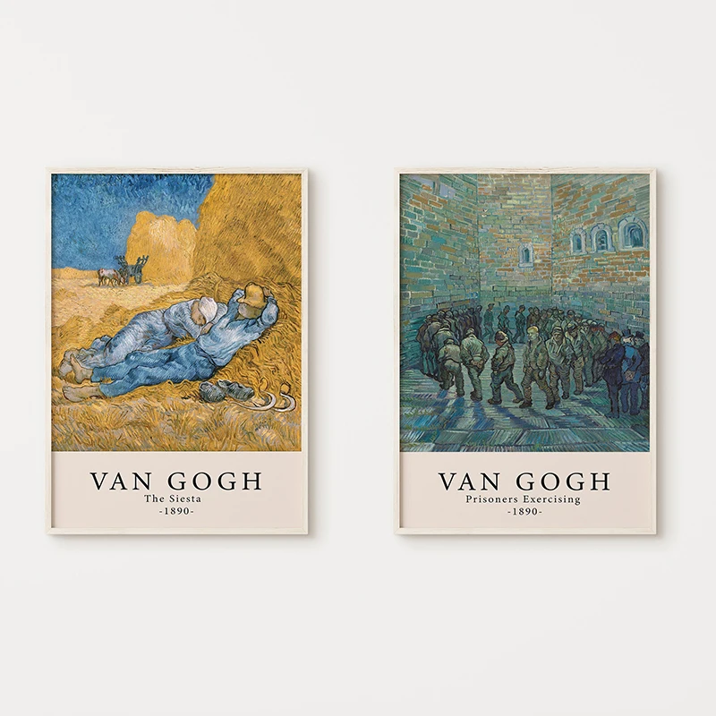 Vincent Van Gogh Oil Paintings Print on Canvas Poster Impressionism Artwork Sunflower Wall Art Picture for Home Wall Decoration