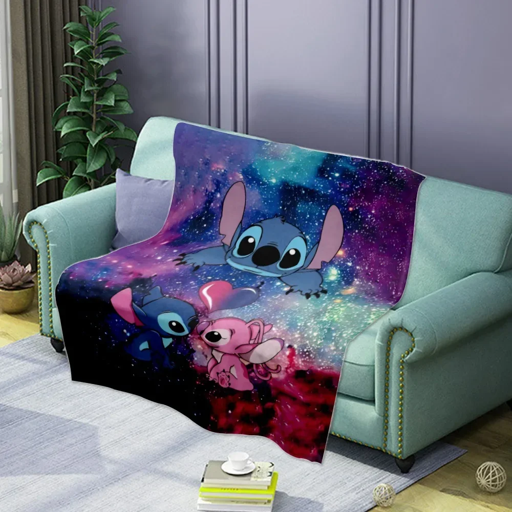 

Disney3D New Stitch Peripheral Soft and Comfortable Nap Blanket Flannel Printed Warm Sleeping Blanket The Best Gift