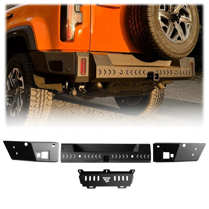 Factory-Modified 2024 Steel Cyclone Rear Bumper For BJ40PRO New Condition