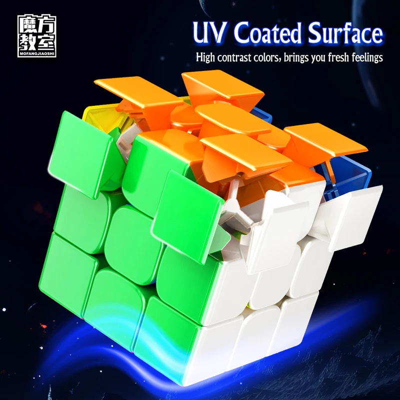 MOYU-Cubo mágico magnético UV RS3M 3x3 RS3M V2 Speedcube, rompecabezas de velocidad profesional, 3x3, 3x3, 3x3, juguetes para niños