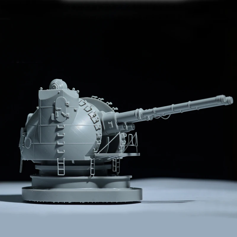 

1PCS 1/72 100 144 200 350 Scale Russian AK-130 Gun Turret Model 3D Printed Double Barreled Shipboard Artillery Assembly Parts