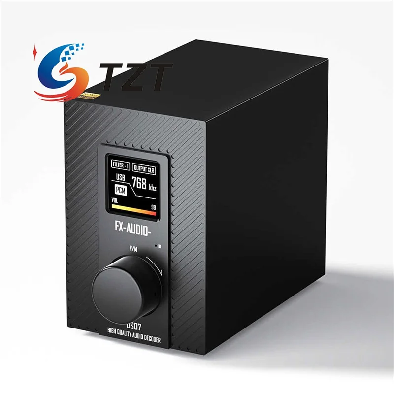 TZT FX-AUDIO DS07 وحدة فك ترميز الصوت المتوازنة بالكامل ES9068A + XMOS Bluetooth5.1 تدعم Windows/Linux/Android/Mac OSX
