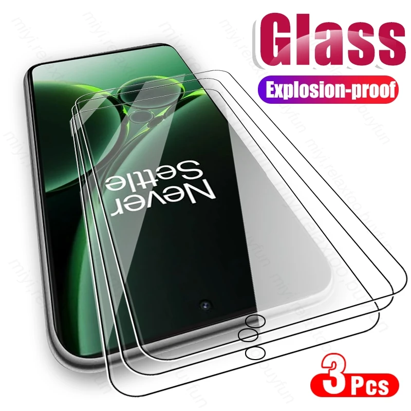 1+Nord3 Case 3PCS 9H Premium Tempered Glass For OnePlus Nord 3 5G HD Screen Protector Cover Film On One Plus OneMore Nord3 3Nord