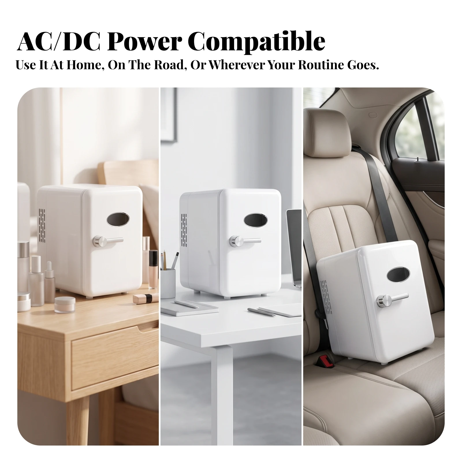 Mini Fridge with Viewing Window Compact Mini Refrigerator with Viewing Window Beauty Refrigerator Multi-purposeUse Appliance