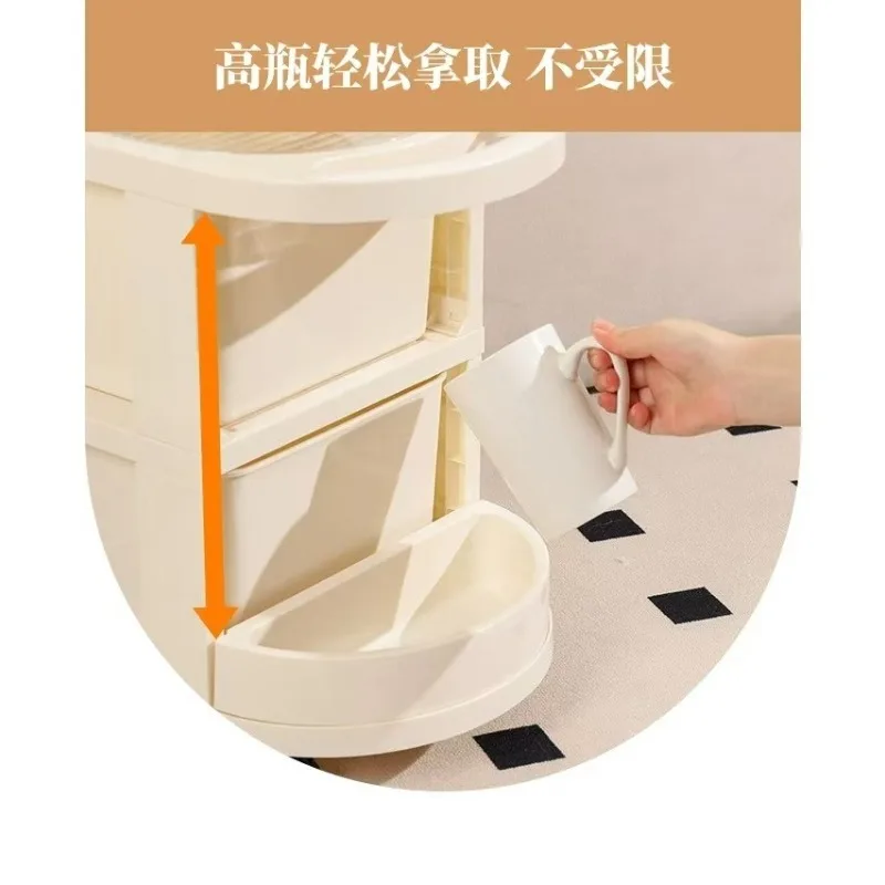 For Trolley Rack, Snack Cabinet, Floor-to-ceiling Living Room, Dormitory, Sundries Storage Rack, Movable Drawer Storage Rack