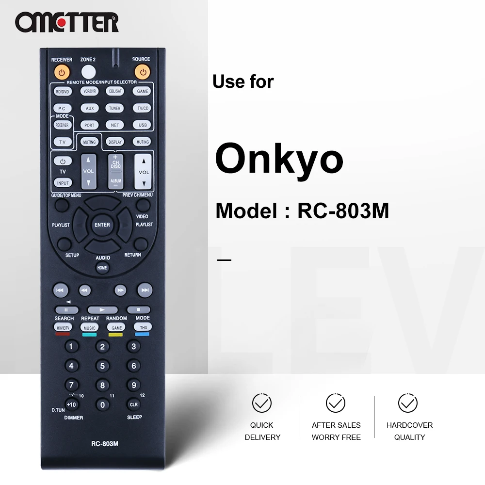 RC-803M Suitable for Onkyo Receiver Remote Control AV TX-NR609 TX-NR609B HT-S7409