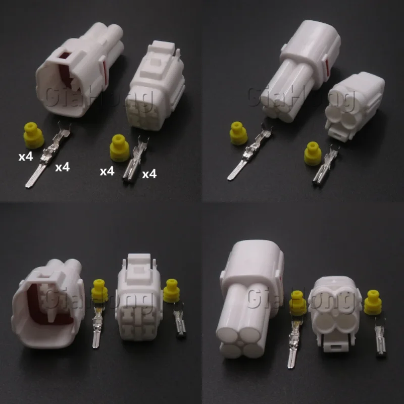 1 Set 4 Ways AC Assembly Automobile Cable Adapter 6188-0004 Car Accessories Daytime Running Light Wire Harness Socket 6180-4771