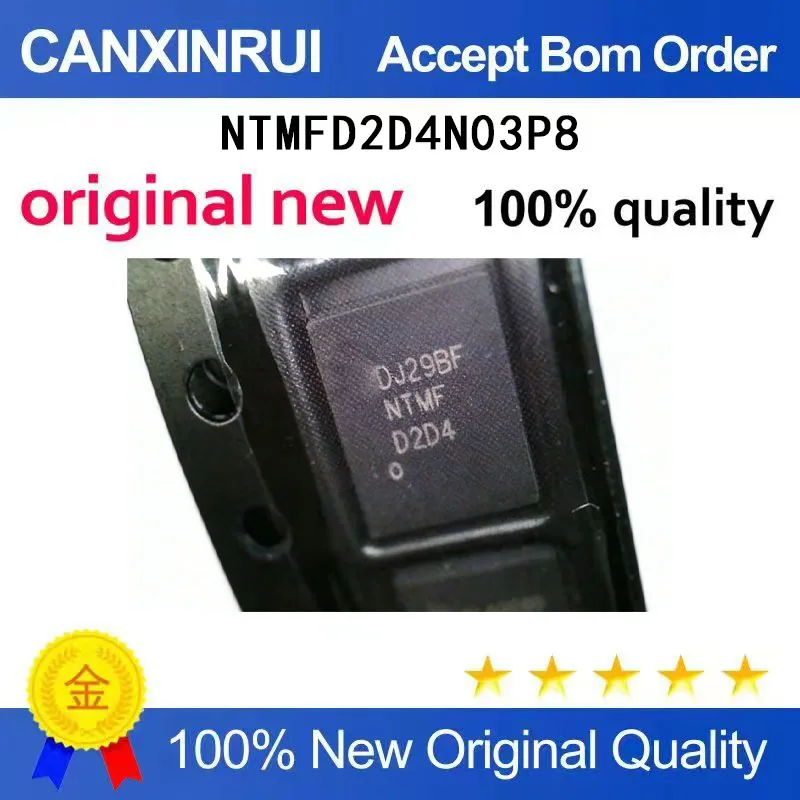 

(5-100 Pieces) Brand new original NTMFD2D4N03P8 NTMFD2D4 NTMF D2D4 QFN8 spot chip