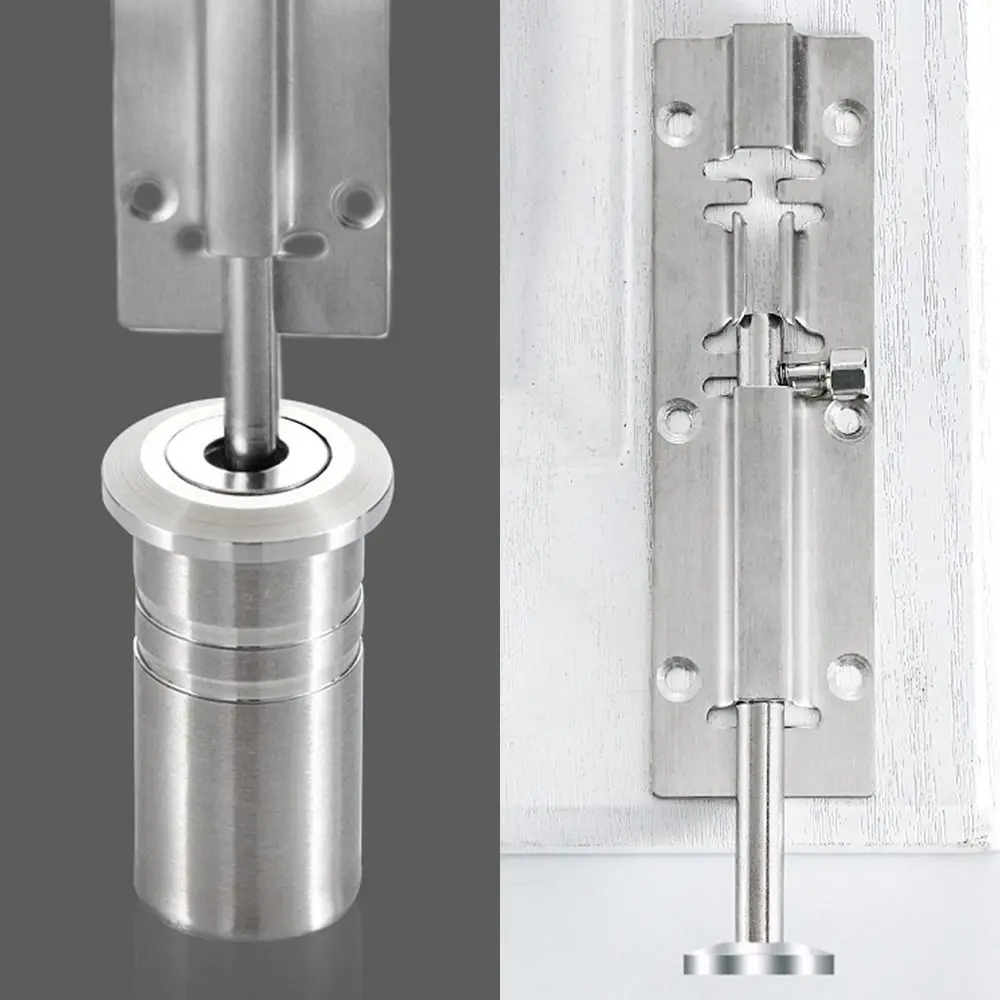 Durable Dust-proof Door Bolt Cover with Accessories Stainless Steel Latch Cover Invisible Hardware Door Latch Protection Door