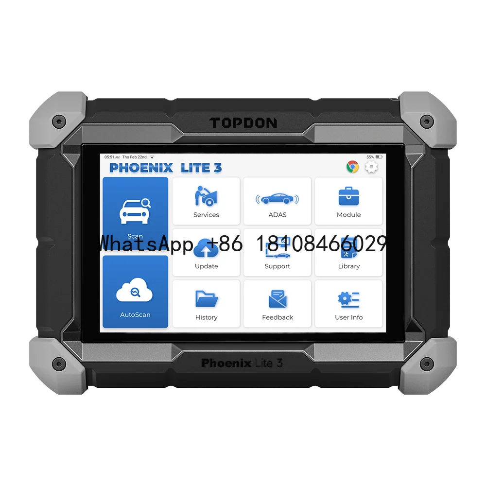 TOPDON Phoenix Lite3 Scanner 2Yrs Free Update All System Car Diagnostic ECU Online Coding Obd2 Scanner For Car Diagnostic Tool