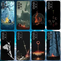 Game D-Dark S-Souls Phone Case For Samsung S21,S22 Ultra,S20,S30 plus,S22 plus,S23,S30 ultra 5G Soft Black Cover