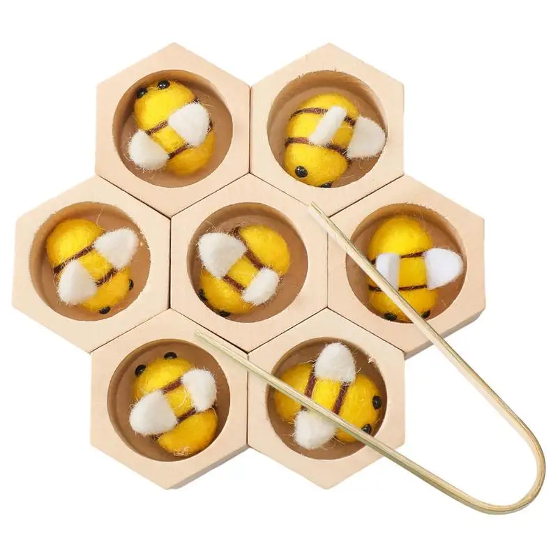 

Clamp Bee To Hive Toy Clamping Bee Educational Toy Sensory Bin Tools Toys Early Learning Bee Toy Interactive Funny Kids Toy For