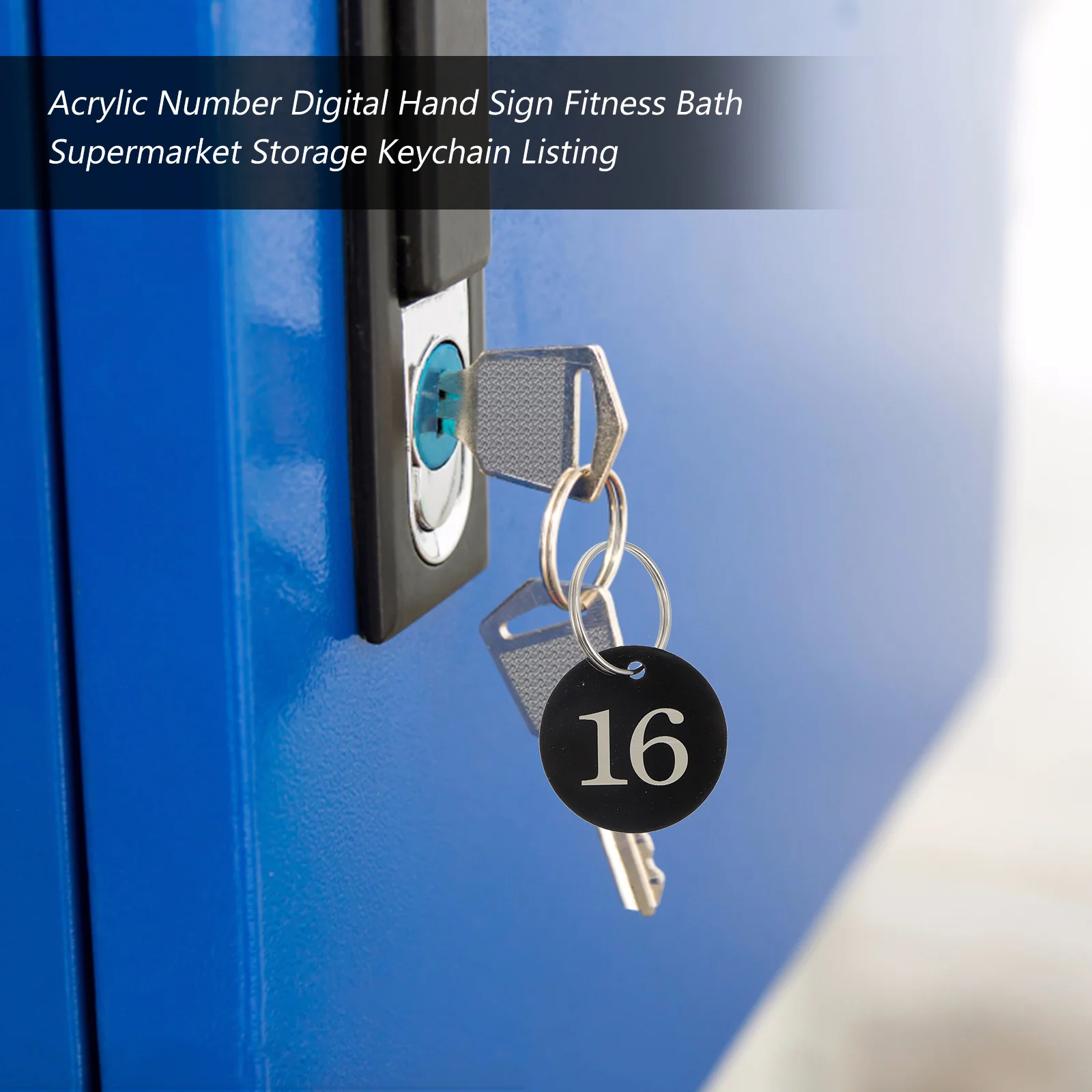 

1 set Acrylic Number Tags Engraved Round Shape 1 25 Keychain Fitness Waterproof High Ring ganizing Keys
