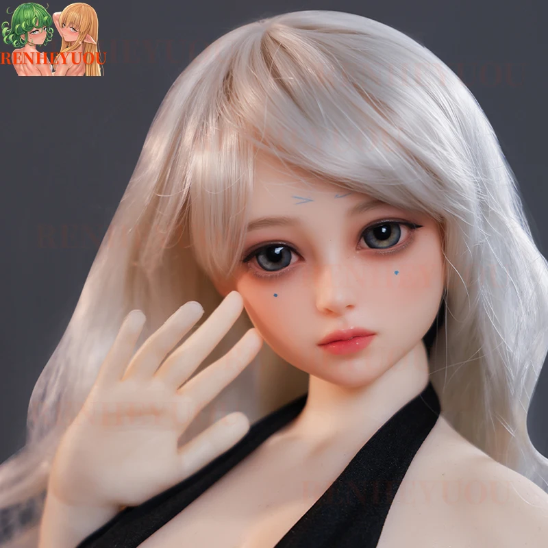 

RENHEYUOU-Реалистичная однотонная аниме-кукла, мягкая фигурка, наряд в комплекте, настоящая силиконовая кукла, японские фигурки героев, металлический скелет