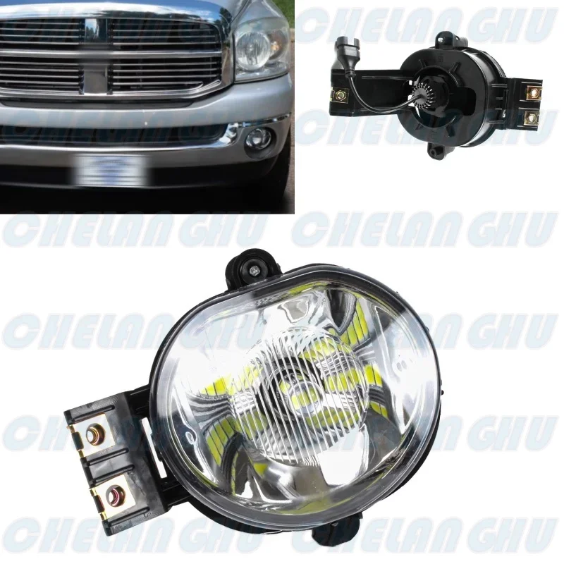 

For Dodge Ram 1500 2500 3500 2002 2003 2004 2005 2006 2007 2008 2009 Car accessories Left Side Front White Fog Lights Lamp