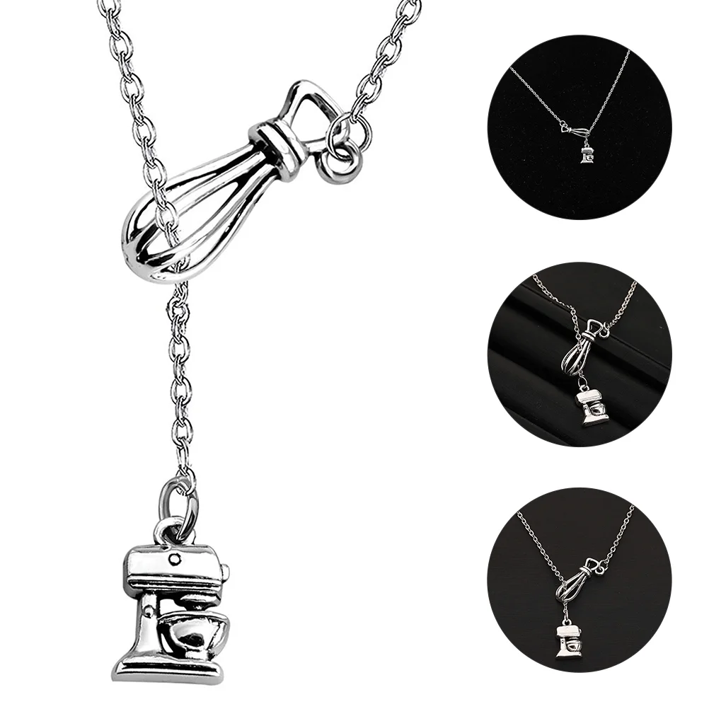 Pastry Chef Gift Neck Accessory Creative Necklace Cake Machine Gifts Jewelry Alloy (iron) Clavicle Chain