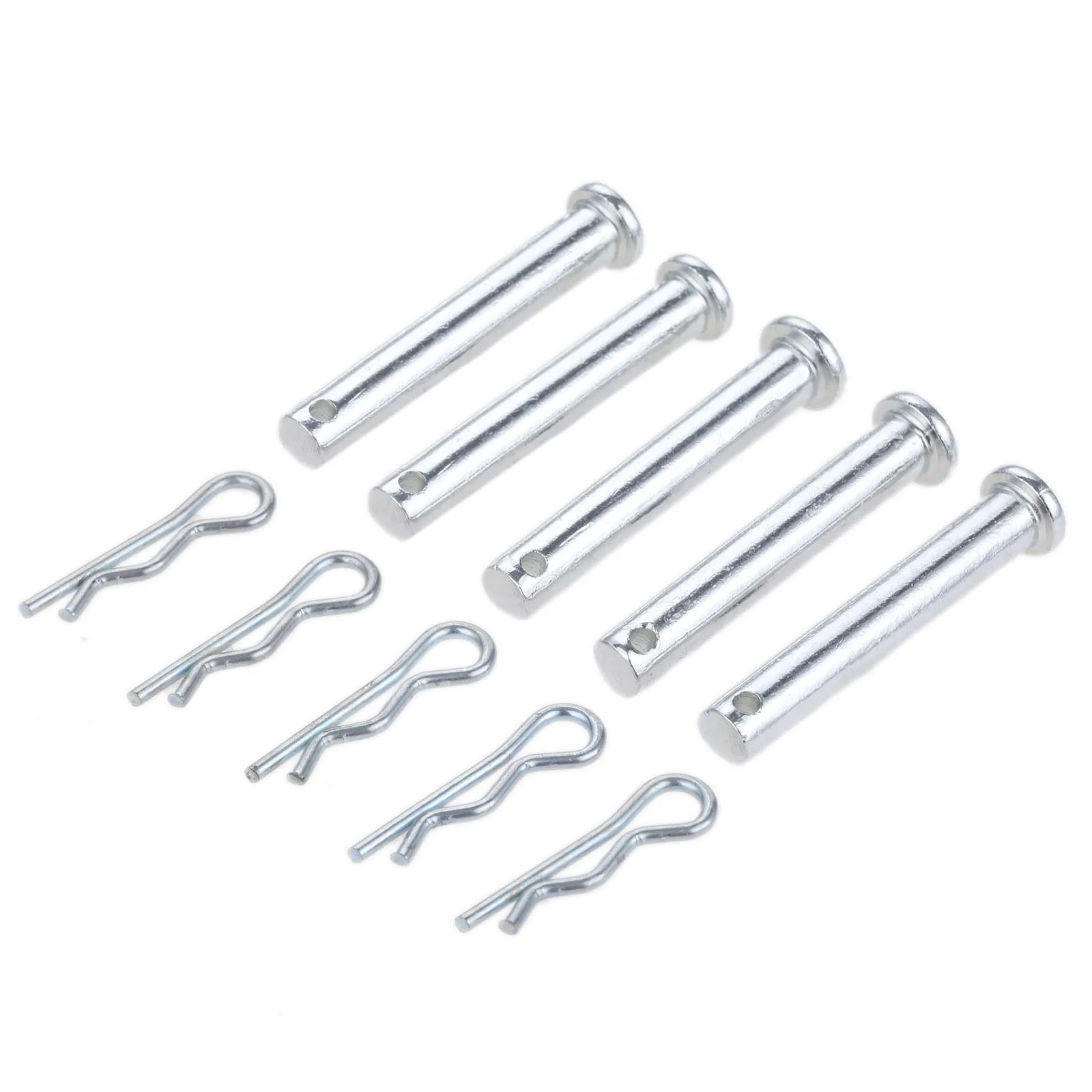 DRELD 5 Pairs M8*50mm Stainless Steel Clip Hitch Pin Fastener For Farming Machine Air Cool Diesel Engine Accessories