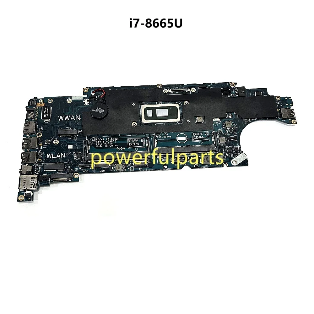 

06RVRC For Dell Latitude 5400 Motherboard EDC41 LA-G892P i7-8665U CPU On-board Working OK