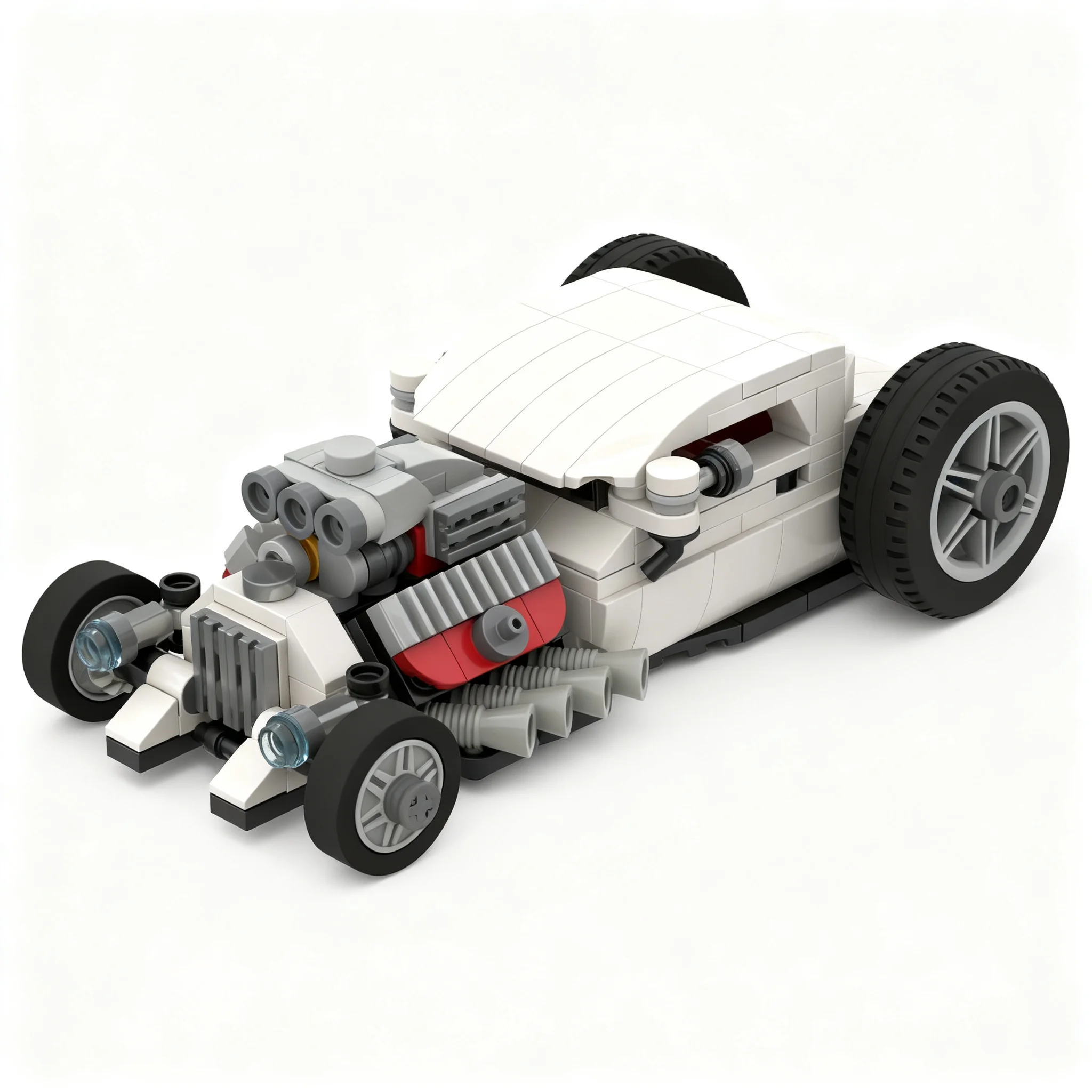 323pcs MOC city Champions 1930s Ratrod Snowflake Model Christmas Gift DIY Home Decor And Creative Set Art Craft