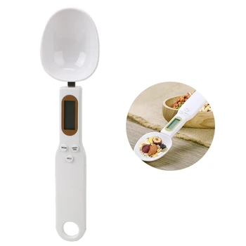 주방 측정 스푼 LCD 디스플레이 디지털 500g/0.1g 미니 주방 저울, 전자 디지털 스푼 체중계 베이킹 용품