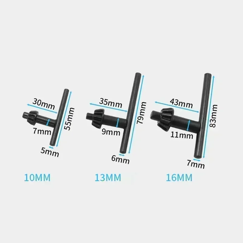 Hand Chuck Key Drilling Manual Replace T-Handle 10MM/13MM/16MM Repair For Electric Drill Clamp Tool Replacement