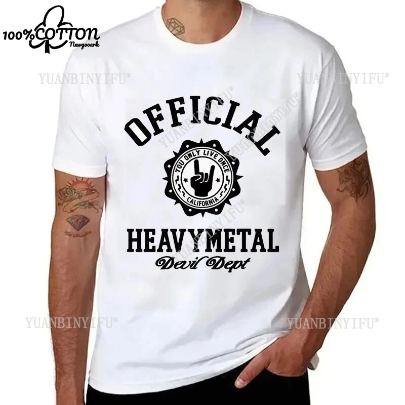 New Listing Summer Nostalgia Heavy Metal Music Rock Graphic Printed T Shirts Breathable Cotton Unisex Shirt  Loose Streetwear
