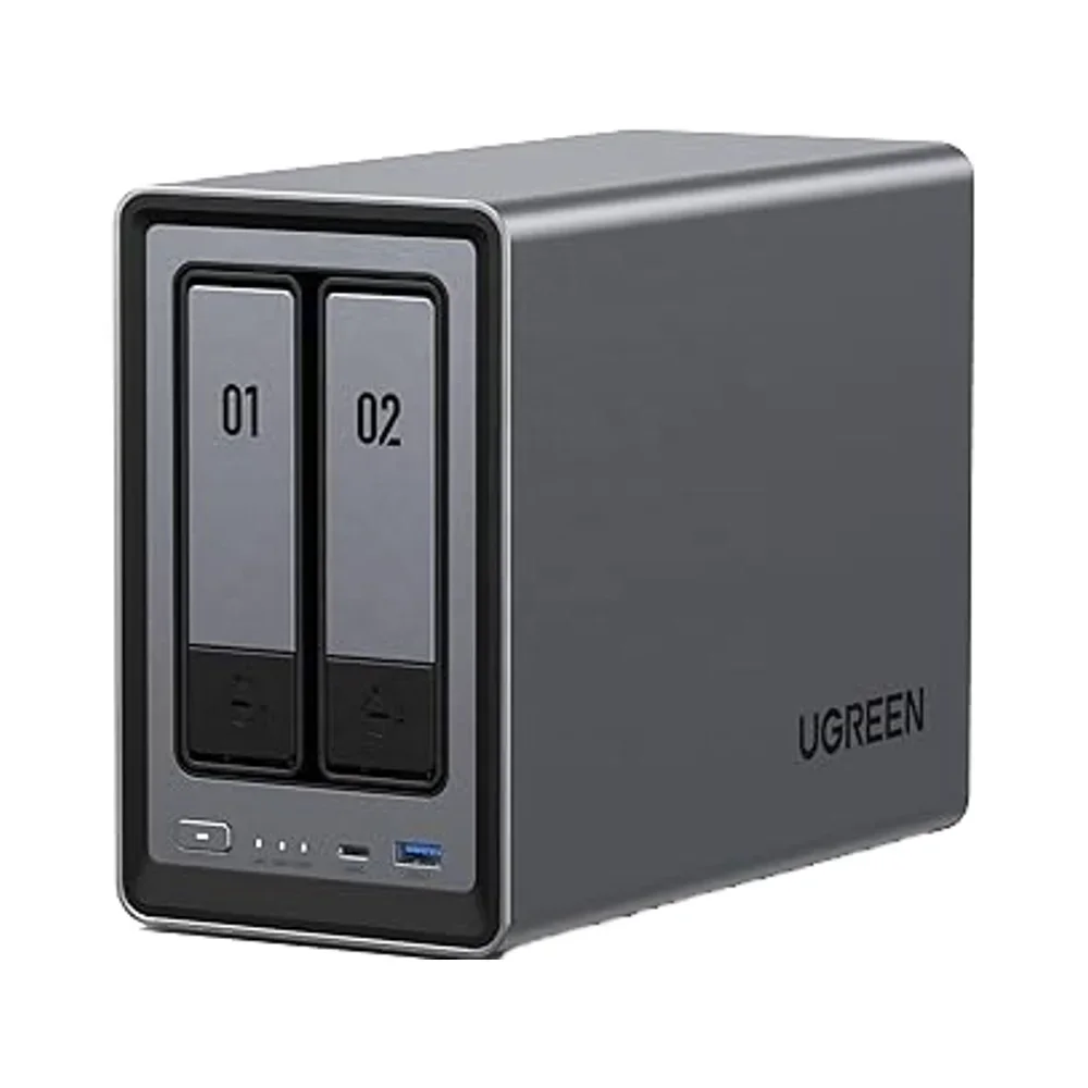 TLF UGREEN NAS DXP2800 2-Bay Desktop NAS, N100 Quad-core CPU, 8GB DDR5 RAM, 2.5GbE, 2 * M.2 NVMe Slots, 4K , - Image 2