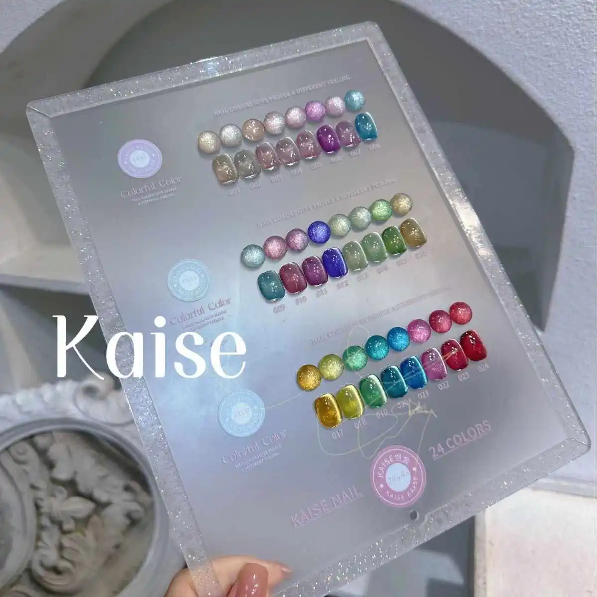 

KAISE High Quality 24 Colors Moonlight Cat Eye Nail Gel Set Nail Salon 2025 New Hot Sale Nail Art Kit Non-toxic UV Gel Wholesale