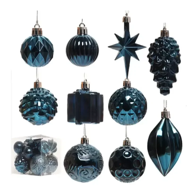 12Pcs Christmas Ornament Set for Tree Holiday Party Home Decoration Gift Pack