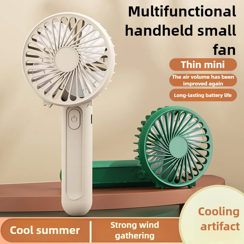 2026-hot sell Mini Fan Convenient Creative Handheld Pocket Hand-held Fan Lightweight Adjustable Cute Fan Student Gift