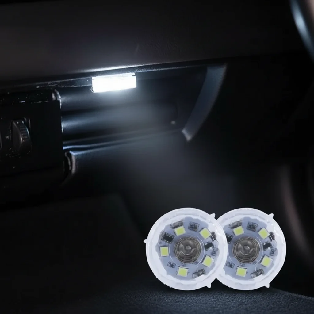 Mini Auto Car Ambient Lamp LED Wireless Touch Switch Night Lighting for Interior Decoration 1/2Pcs Available in 3 Colors