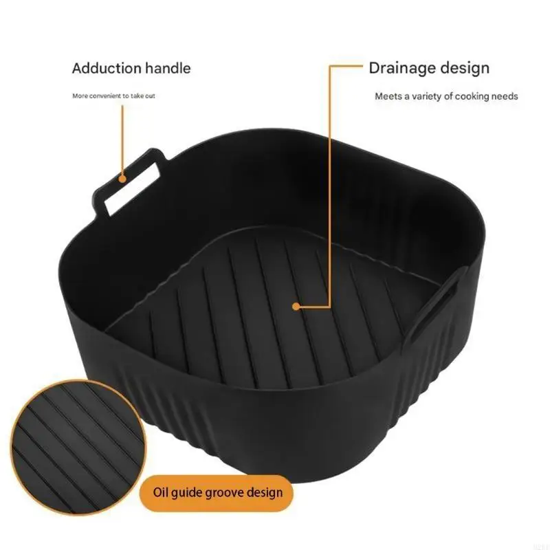 Silicone Liner Square Air Frying Machine Liner Reusable for NA230 Accessories 