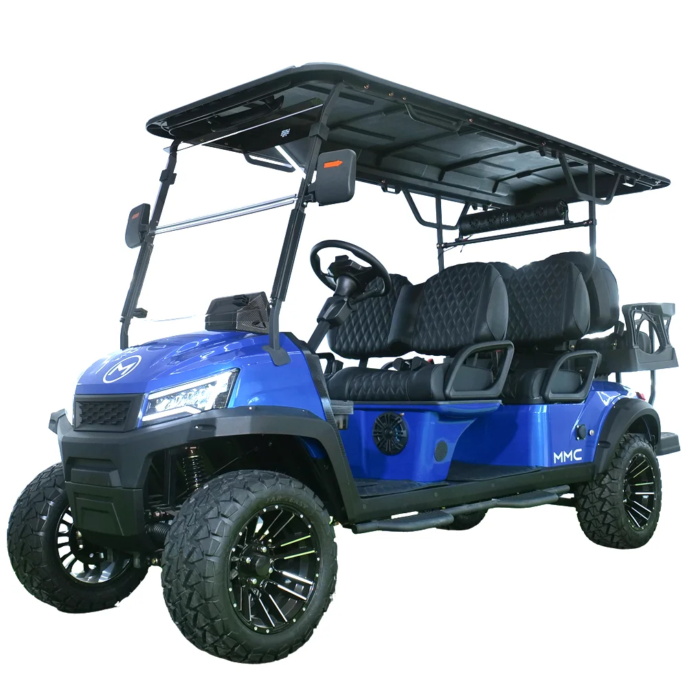 2025 CE Certificate New Export72V Electric Car Golf Course Club 2/4 /6/8Seat Off Road Sightseeing Car Solar Electric Golf Cart