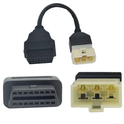FCAR OBD Cable Connector HITACHI-6 Of Car Diagnostic Scanner Suitable For 24V Diesel Vehicles Adapter Repair Accessories