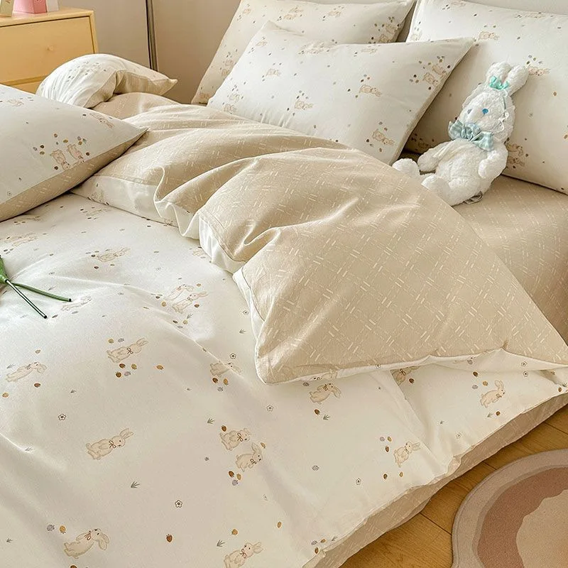 

Cotton Quilt Cover Single Piece150x200x230Bed Sheets Dormitory Single Double Cotton Quilt Cover Home Dropshipping